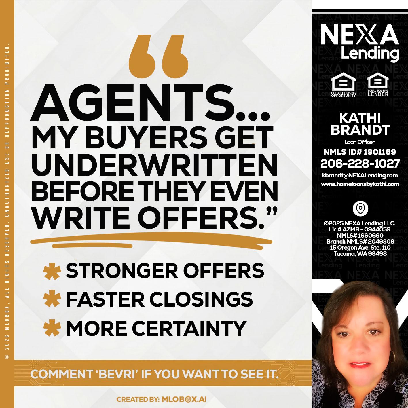 agents - Kathi Brandt -Mortgage Loan Originator