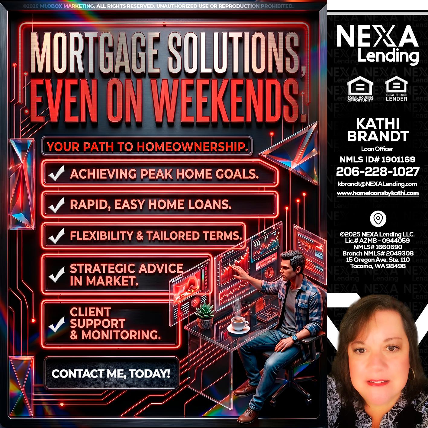WEEKEND SOLUTIONS - Kathi Brandt -Mortgage Loan Originator