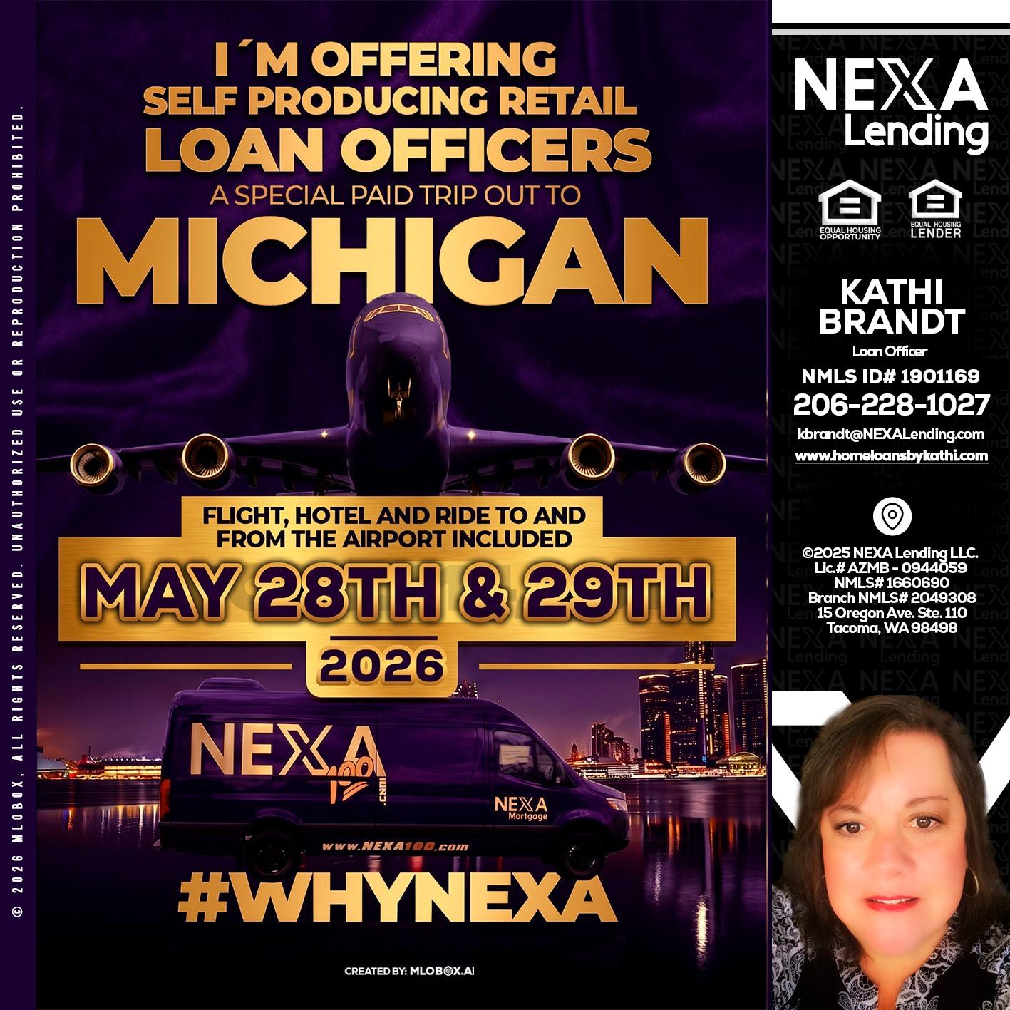 MICHIGAN - Kathi Brandt -Mortgage Loan Originator