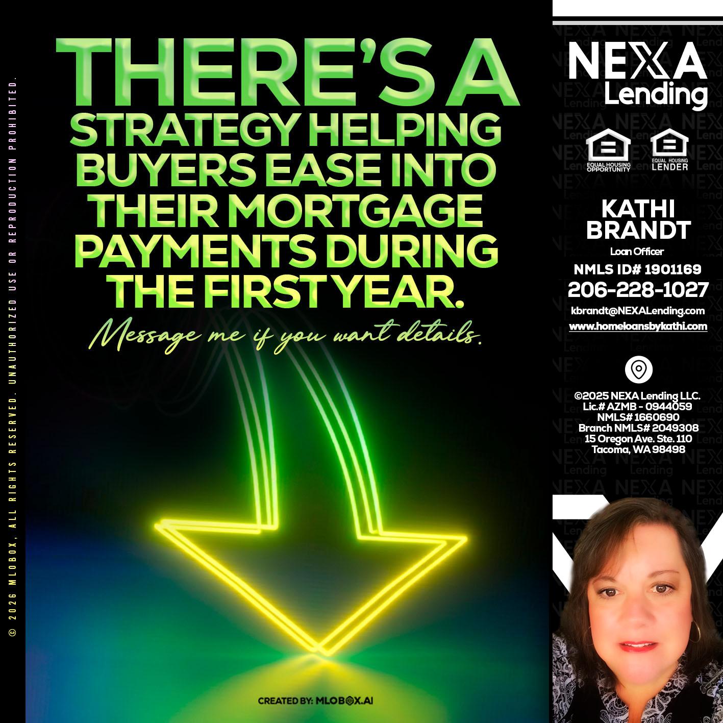 THERES A STATEGY - Kathi Brandt -Mortgage Loan Originator