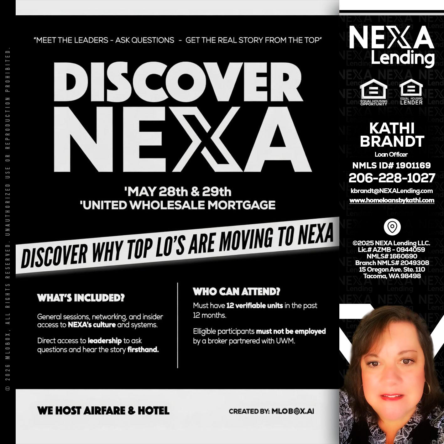 DISCOVER NEXA - Kathi Brandt -Mortgage Loan Originator