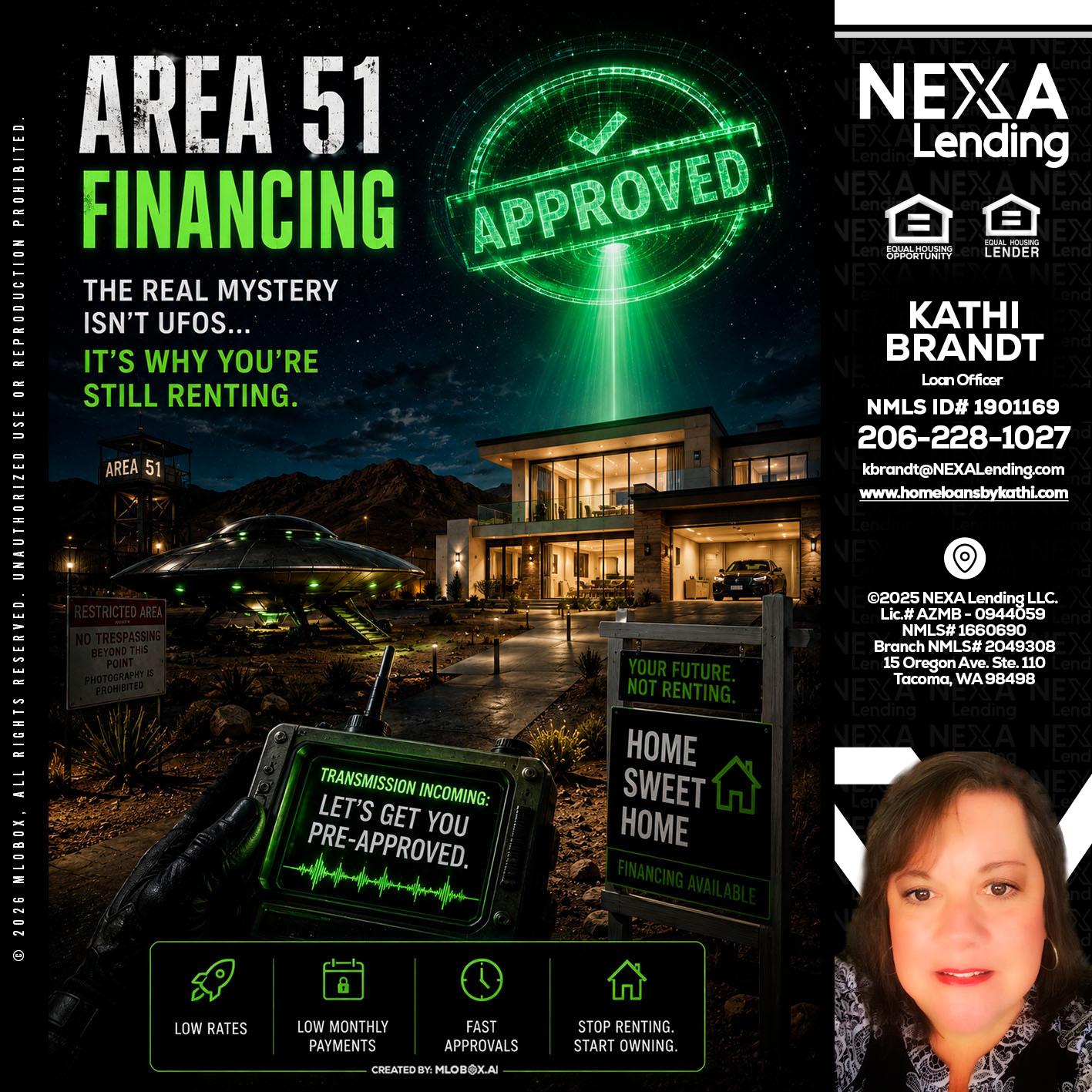 AREA 51 - Kathi Brandt -Mortgage Loan Originator