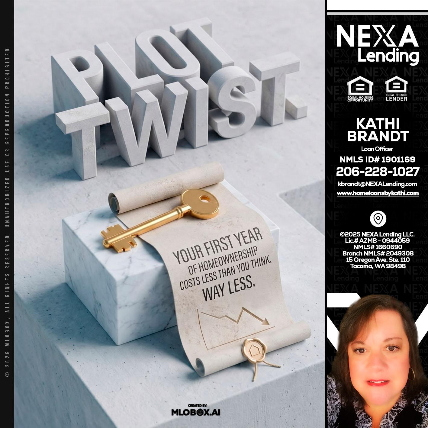 PLOT TWIST - Kathi Brandt -Mortgage Loan Originator
