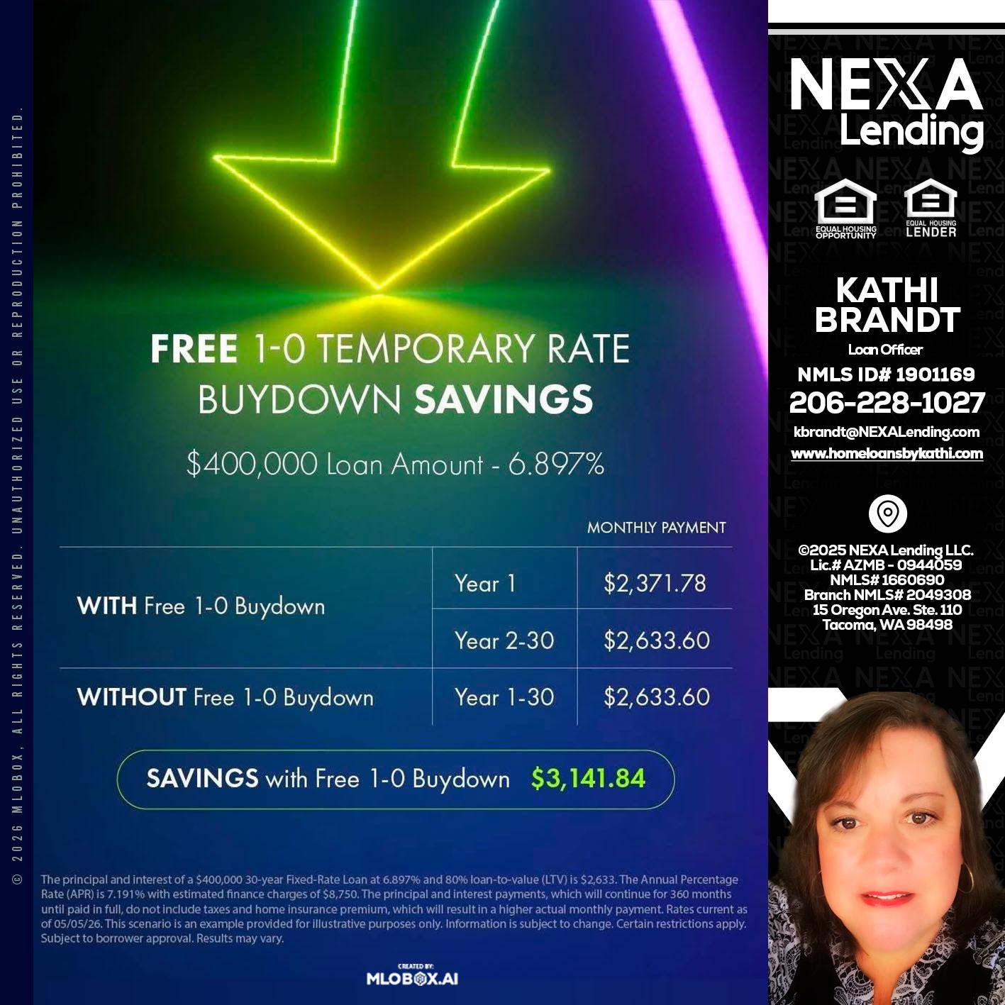 BUYDOWN - Kathi Brandt -Mortgage Loan Originator