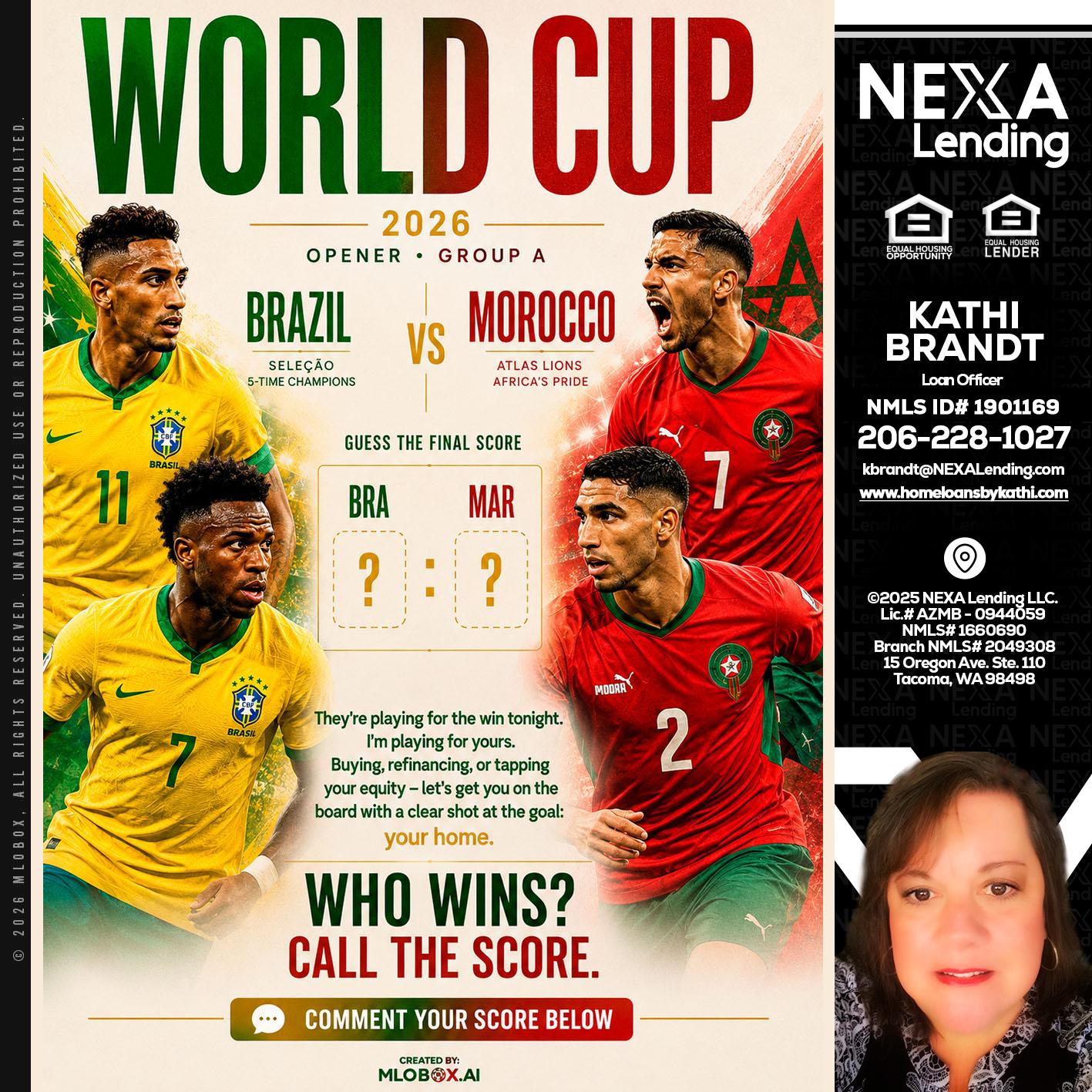WORLD CUP - Kathi Brandt -Mortgage Loan Originator