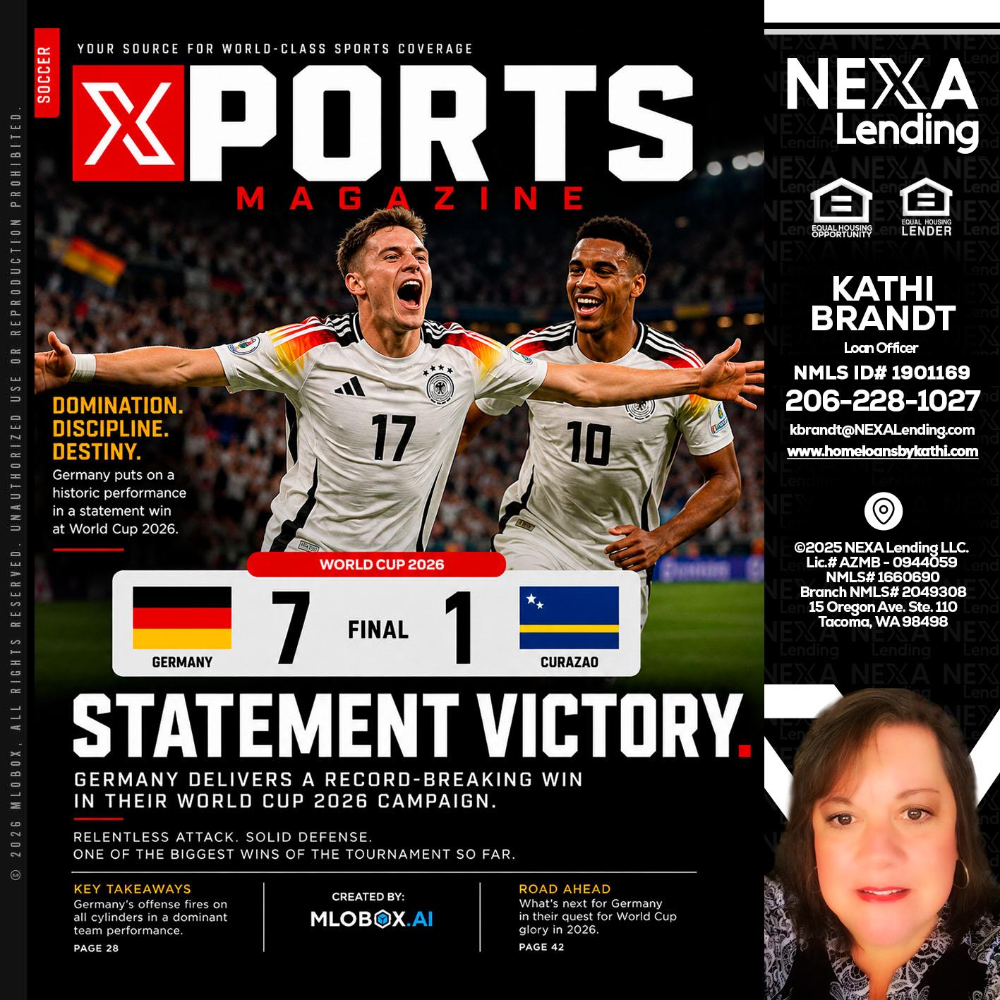 GERMANY VS CURASSAO (7-1) - Kathi Brandt -Mortgage Loan Originator