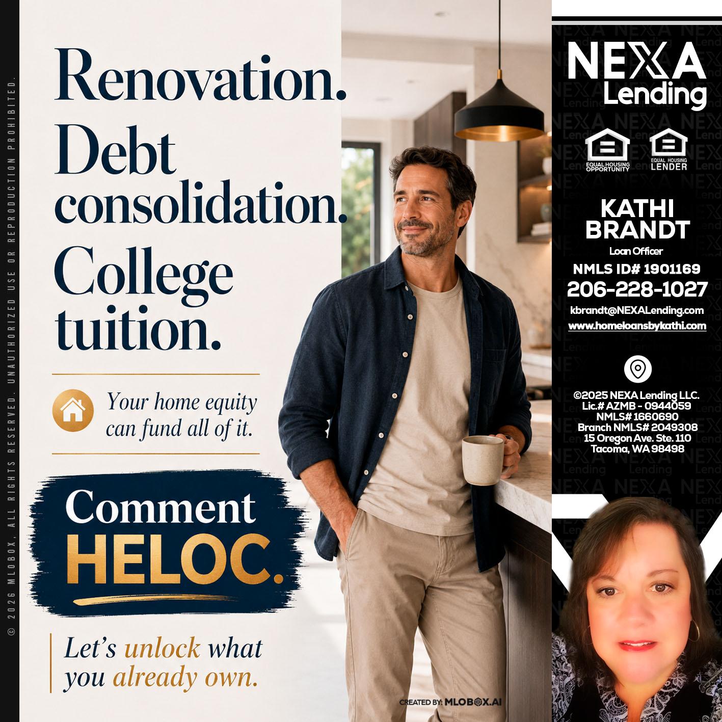 RENOVATION DEBT - Kathi Brandt -Mortgage Loan Originator