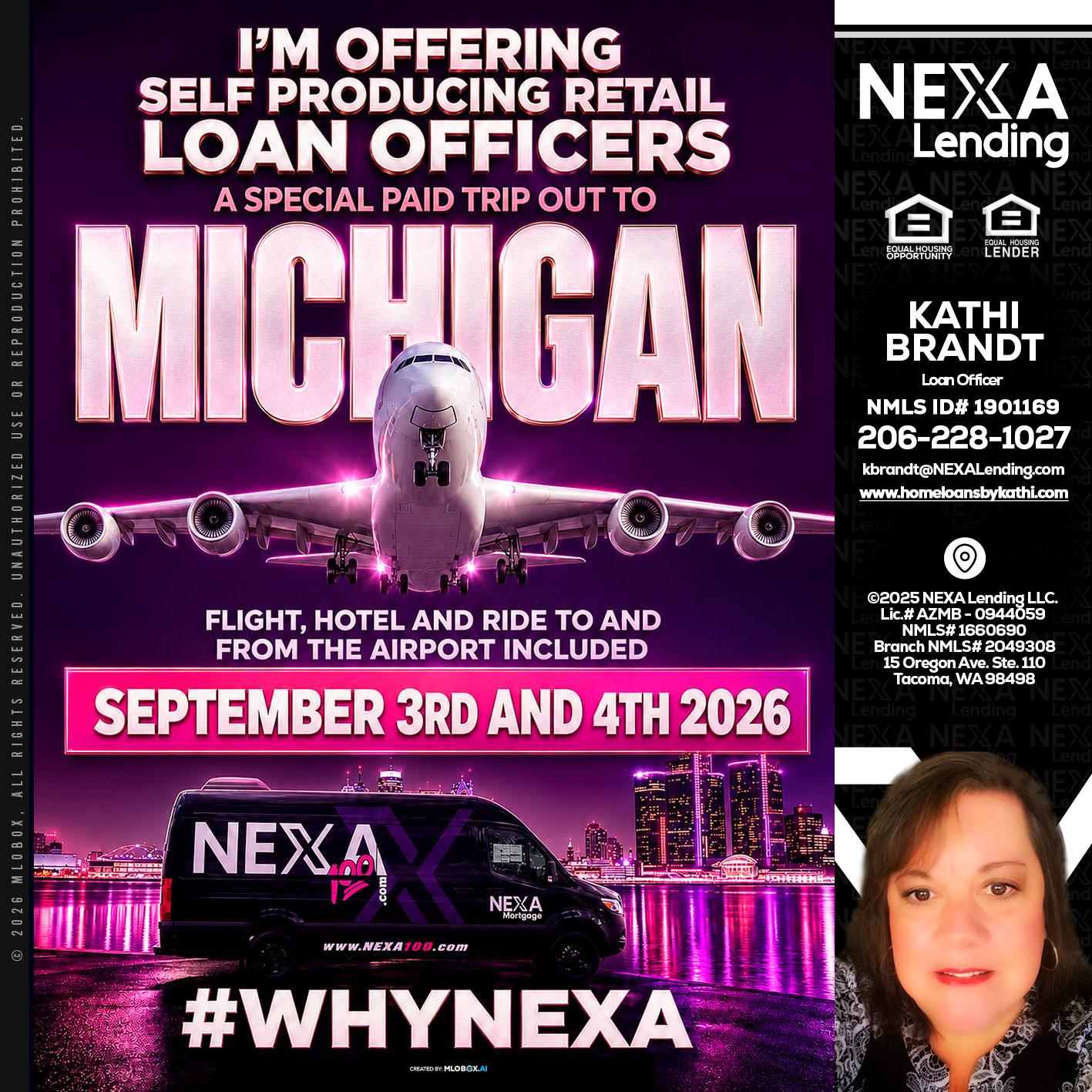 MICHIGAN TRIP - Kathi Brandt -Mortgage Loan Originator