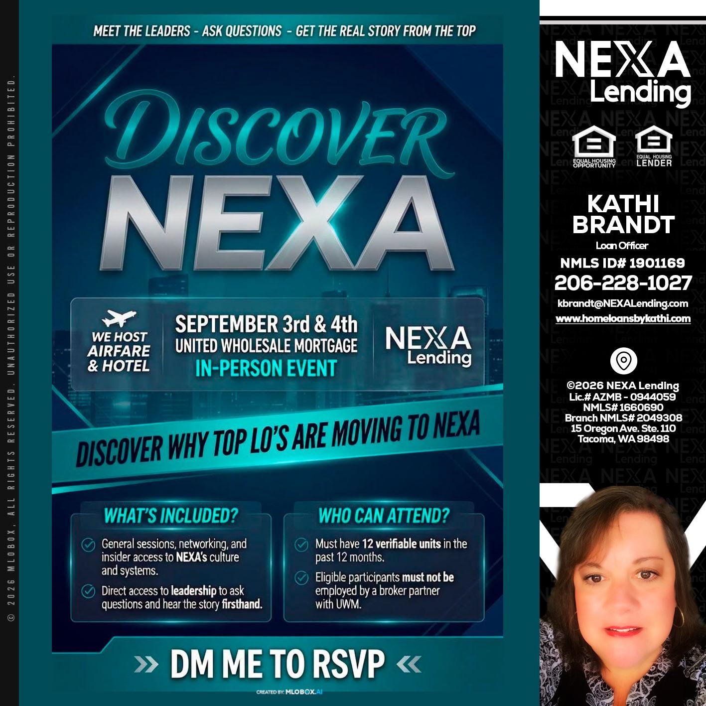 DISCOVER NEXA - Kathi Brandt -Mortgage Loan Originator