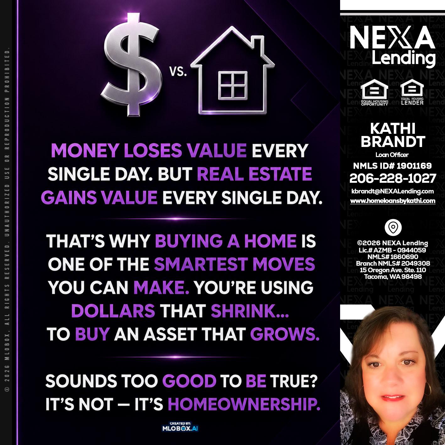 MONEY LOSES - Kathi Brandt -Mortgage Loan Originator