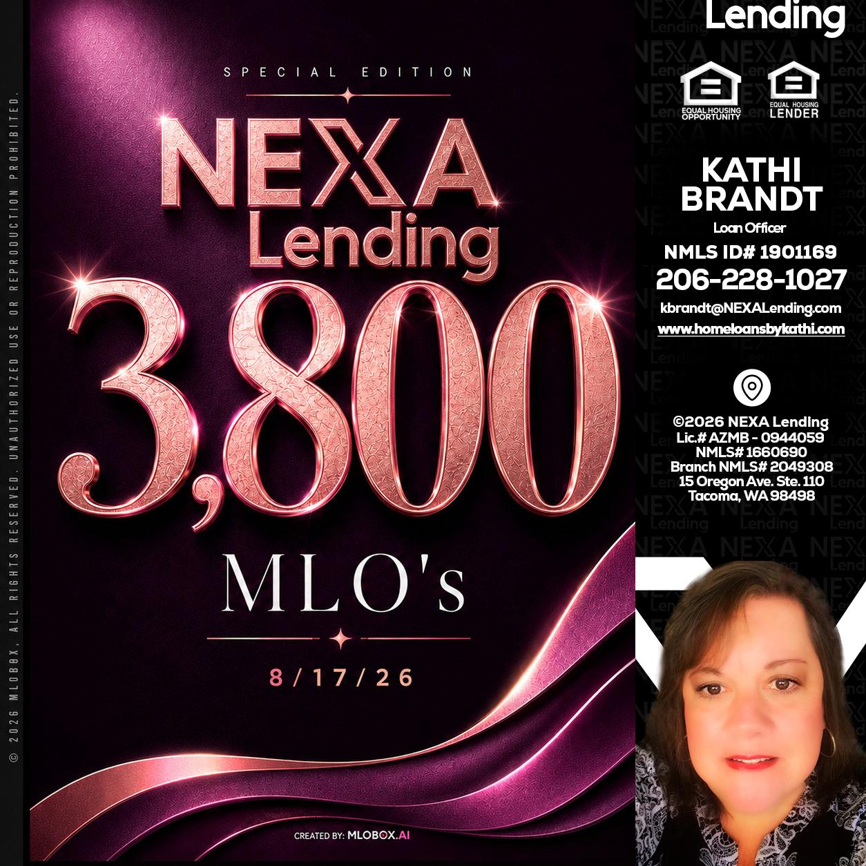 3800 MLOs - Kathi Brandt -Mortgage Loan Originator