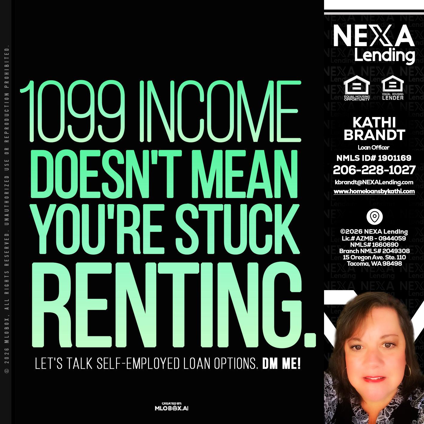 1099 income - Kathi Brandt -Mortgage Loan Originator