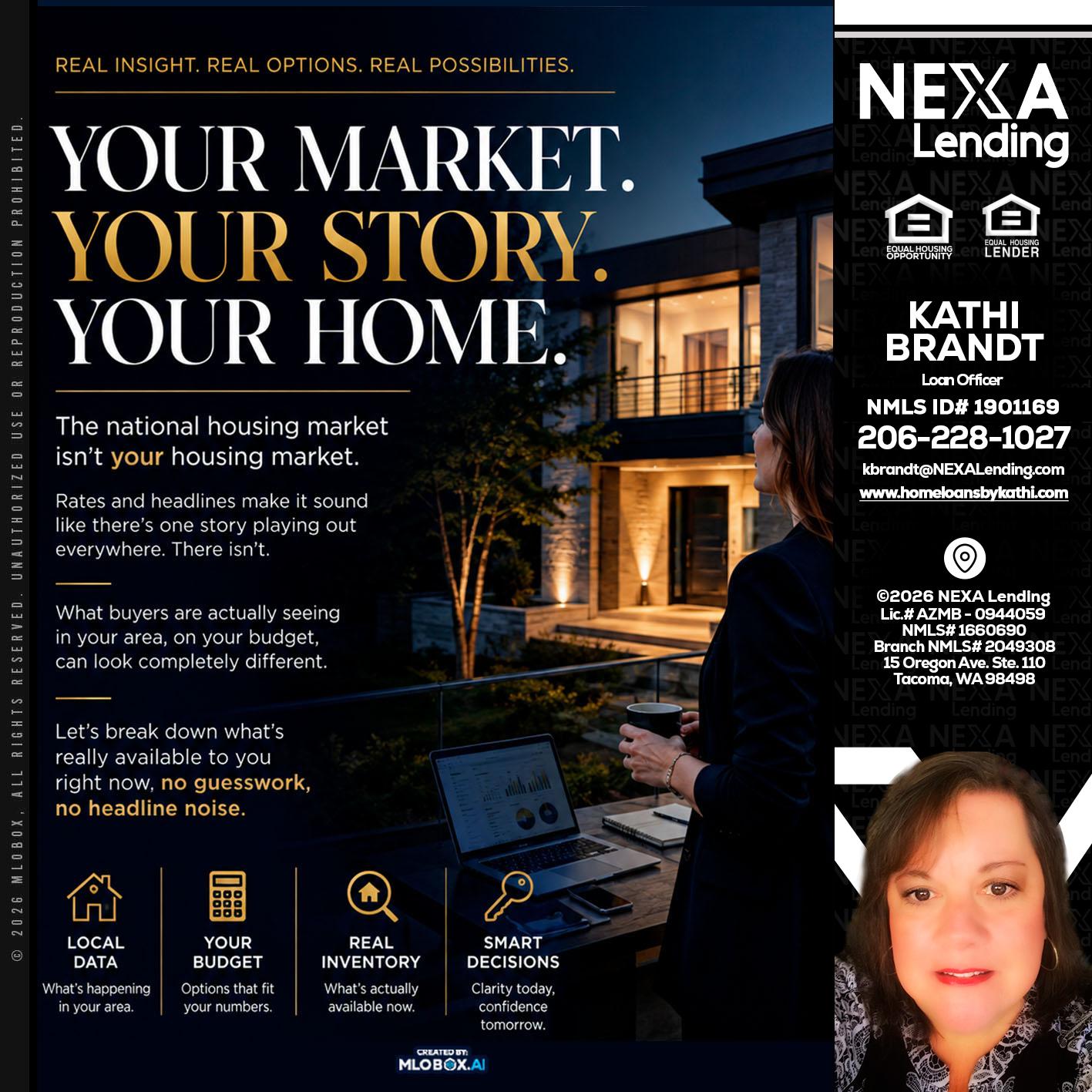 your market - Kathi Brandt -Mortgage Loan Originator