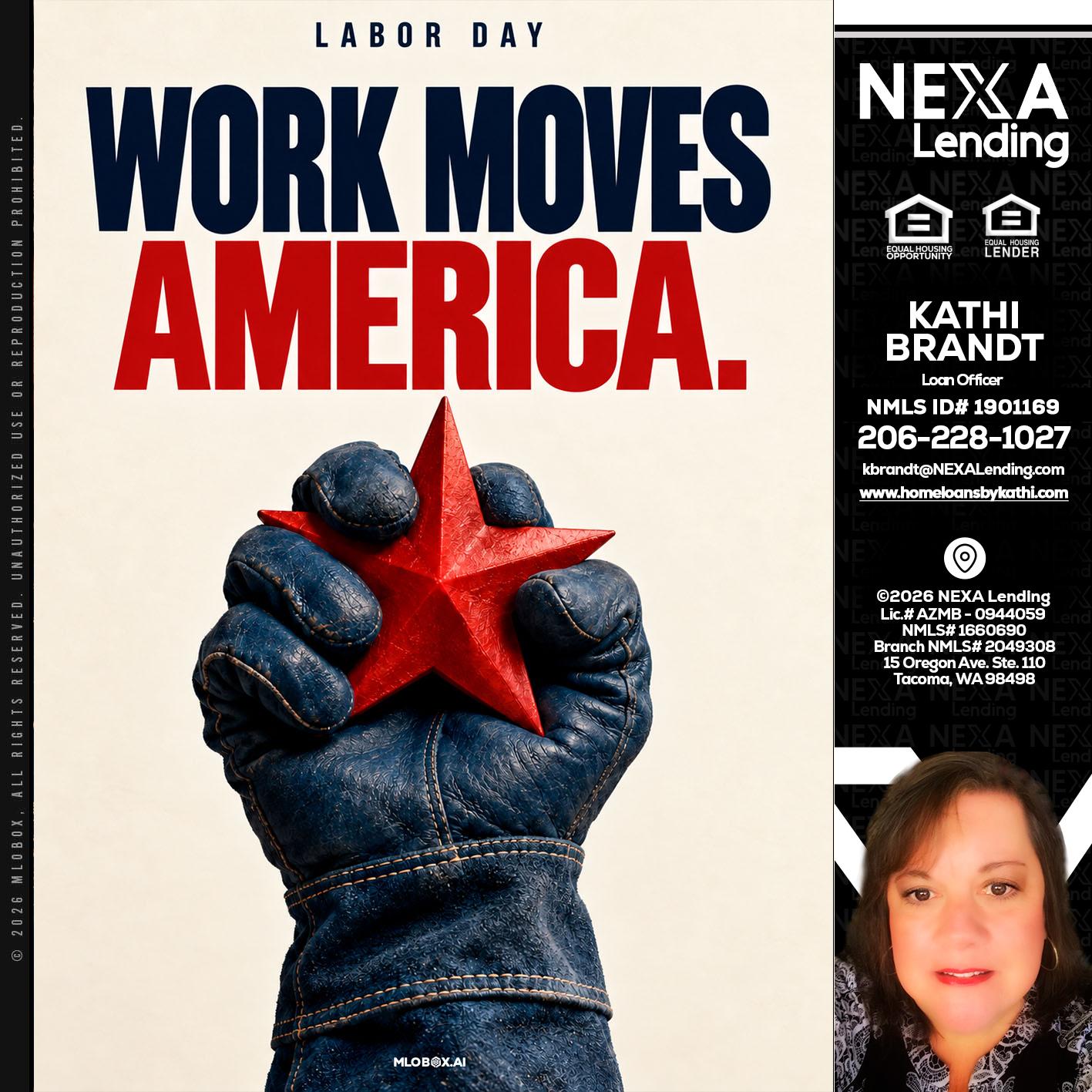 WORKS MOVES AMERICA - Kathi Brandt -Mortgage Loan Originator
