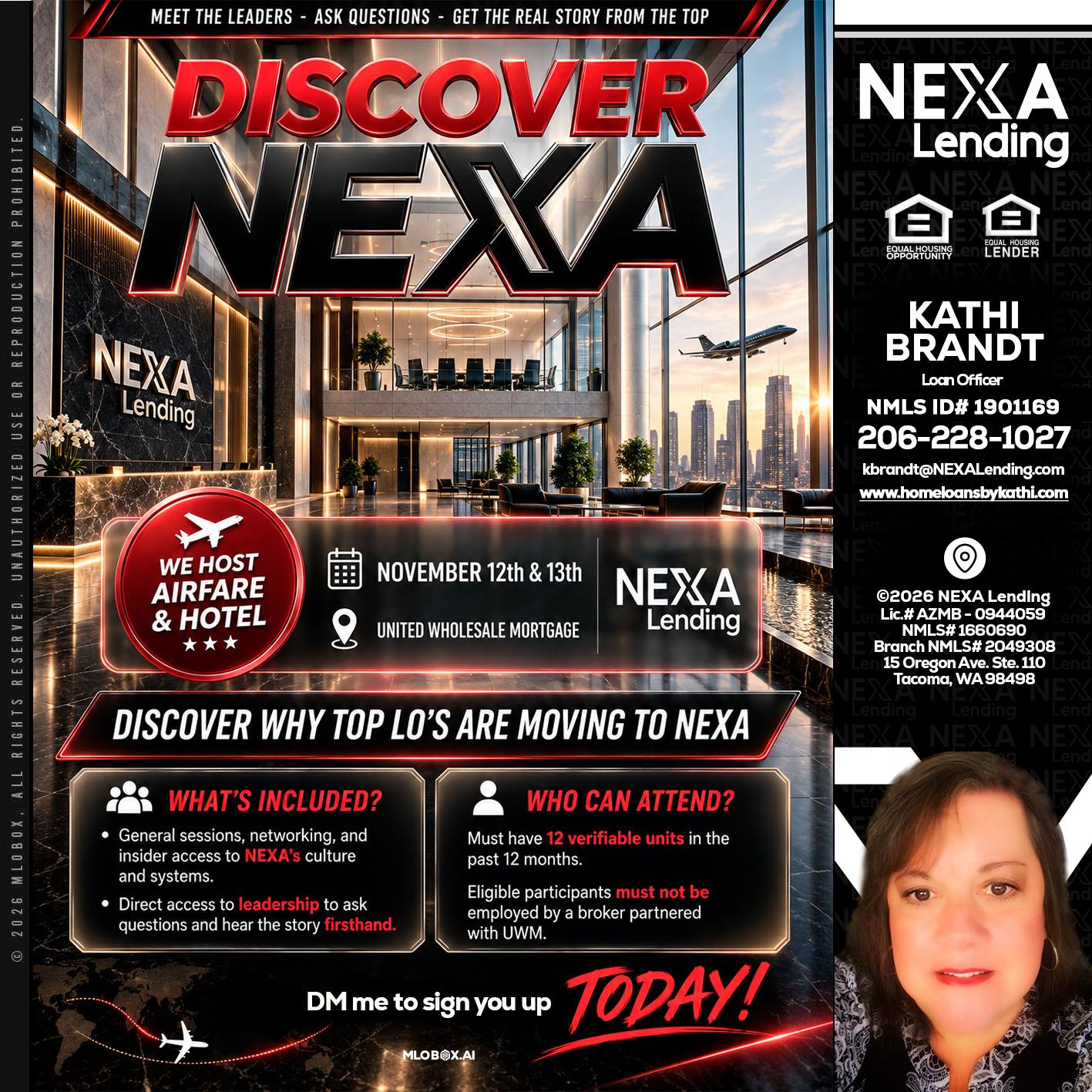 DISCOVER NEXA - Kathi Brandt -Mortgage Loan Originator