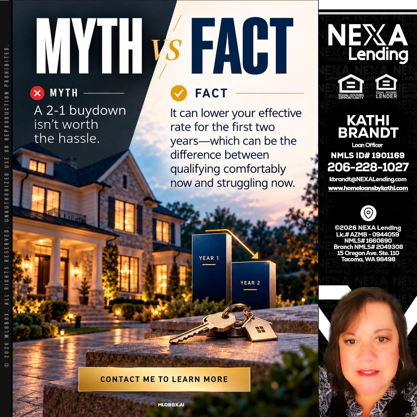 MYTH VS FACT - Kathi Brandt -Mortgage Loan Originator