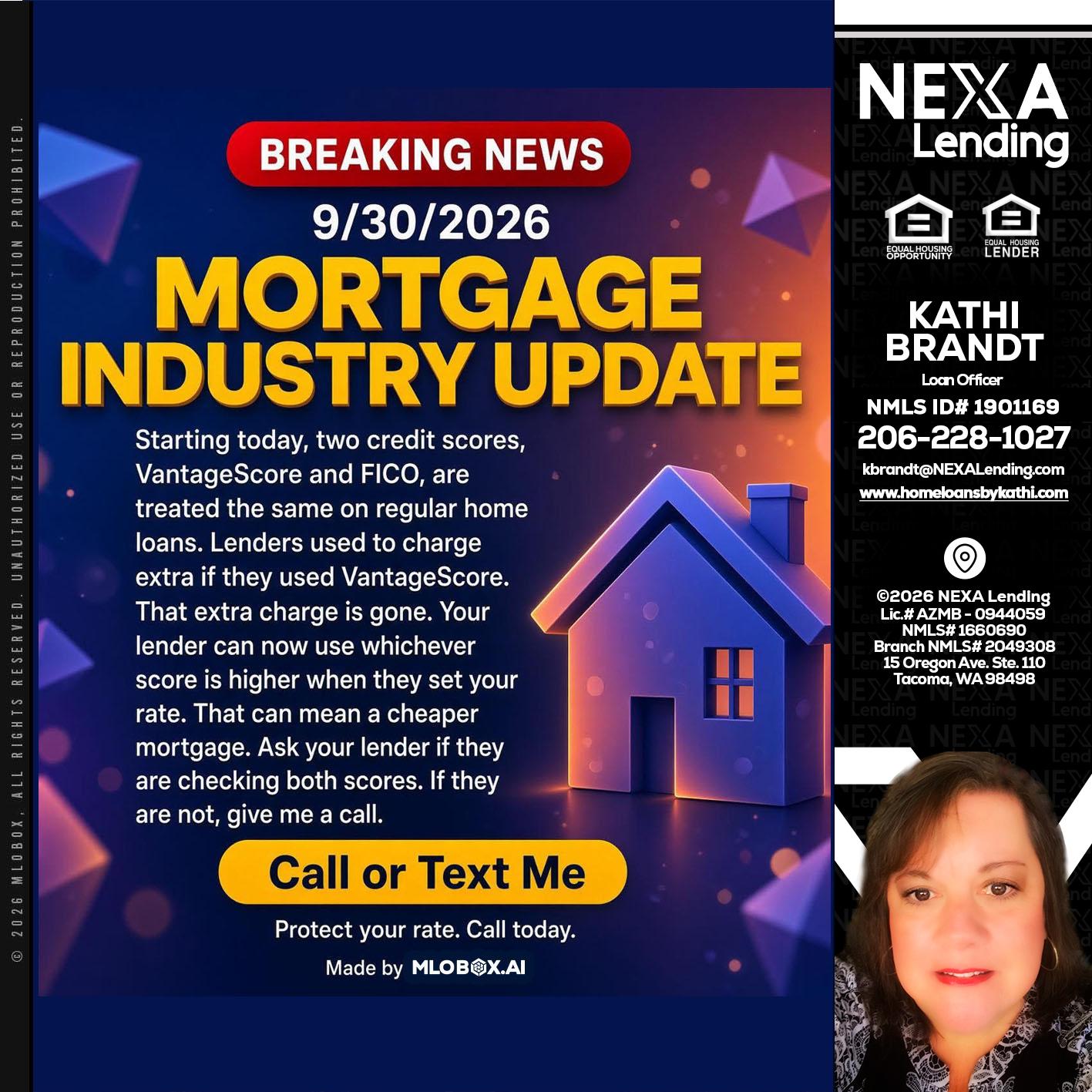 BREAKING NEWS - Kathi Brandt -Mortgage Loan Originator