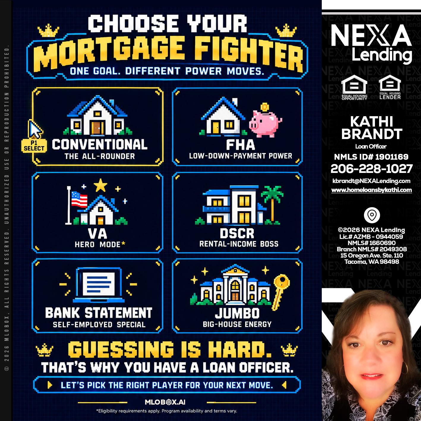 CHOOSE YOUR MORTGAGE - Kathi Brandt -Mortgage Loan Originator